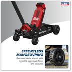 Big Wheel Hybrid Trolley Jack with Super Rocket Lift for Off-Road Vehicles, SUVs, Vans & 4x4s 2.5 Tonne 2500RG