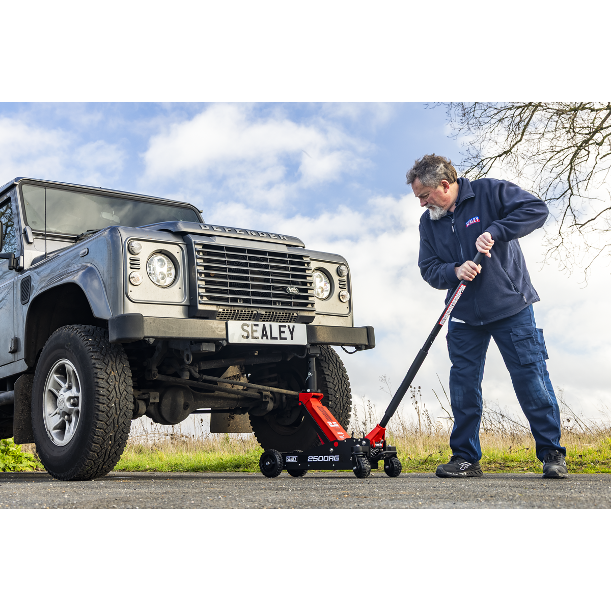 Big Wheel Hybrid Trolley Jack with Super Rocket Lift for Off-Road Vehicles, SUVs, Vans & 4x4s 2.5 Tonne 2500RG