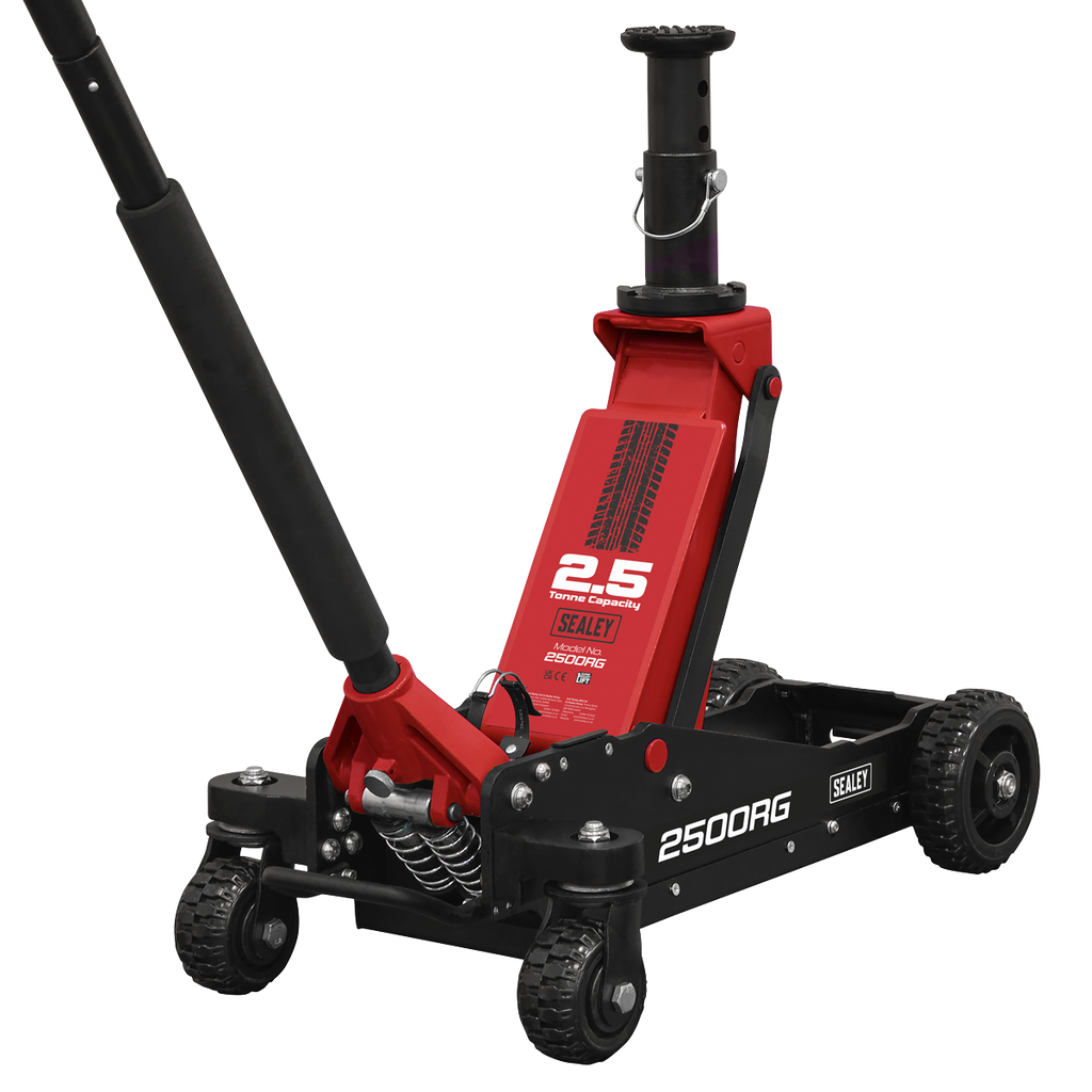 Big Wheel Hybrid Trolley Jack with Super Rocket Lift for Off-Road Vehicles, SUVs, Vans & 4x4s 2.5 Tonne 2500RG