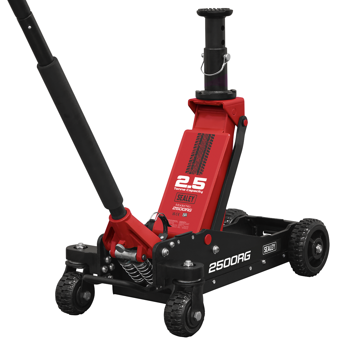 Big Wheel Hybrid Trolley Jack with Super Rocket Lift for Off-Road Vehicles, SUVs, Vans & 4x4s 2.5 Tonne 2500RG