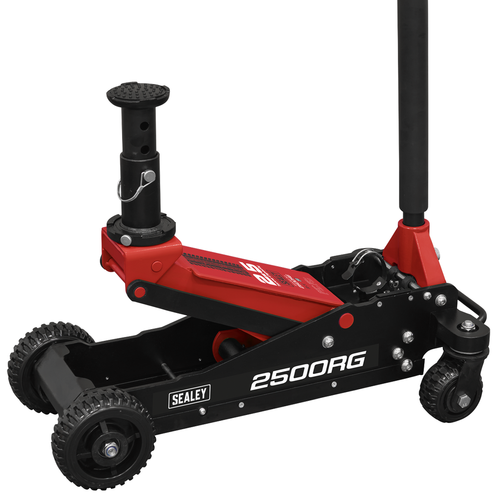 Big Wheel Hybrid Trolley Jack with Super Rocket Lift for Off-Road Vehicles, SUVs, Vans & 4x4s 2.5 Tonne 2500RG