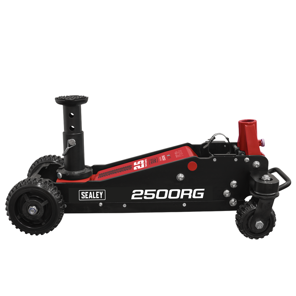 Big Wheel Hybrid Trolley Jack with Super Rocket Lift for Off-Road Vehicles, SUVs, Vans & 4x4s 2.5 Tonne 2500RG