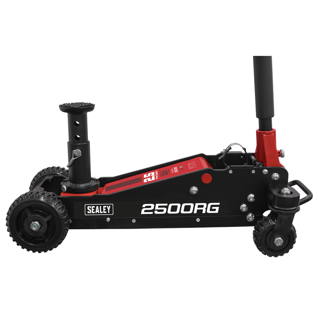 Big Wheel Hybrid Trolley Jack with Super Rocket Lift for Off-Road Vehicles, SUVs, Vans & 4x4s 2.5 Tonne 2500RG