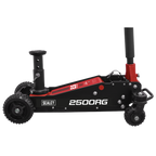 Big Wheel Hybrid Trolley Jack with Super Rocket Lift for Off-Road Vehicles, SUVs, Vans & 4x4s 2.5 Tonne 2500RG