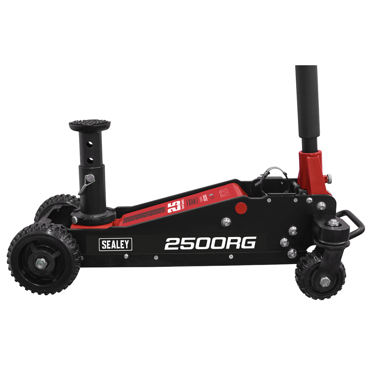 Big Wheel Hybrid Trolley Jack with Super Rocket Lift for Off-Road Vehicles, SUVs, Vans & 4x4s 2.5 Tonne 2500RG