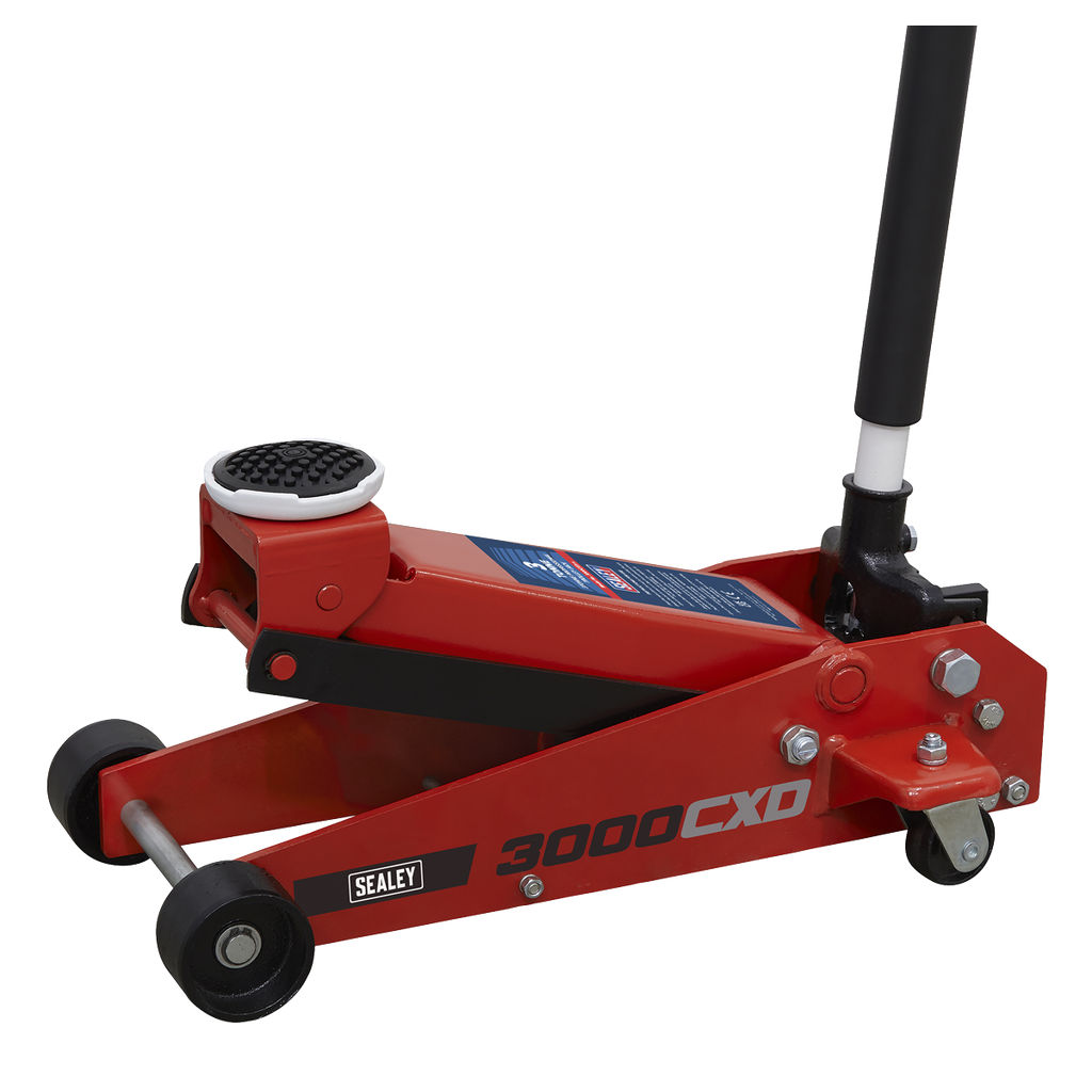 Trolley Jack 3 Tonne & Axle Stands (Pair) 3 Tonne per Stand Combo 3000CXDCOMBO1