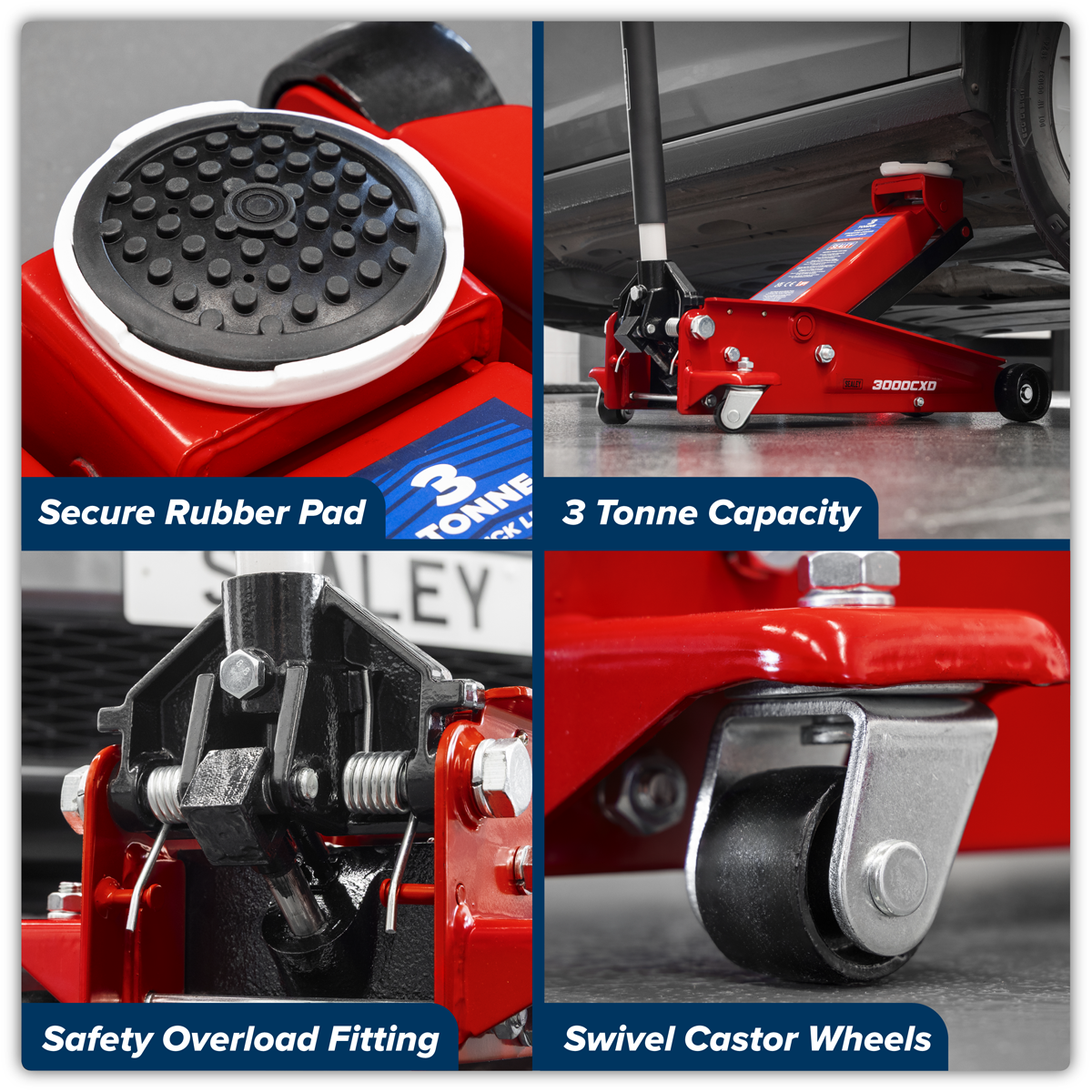 Quick Lift Standard Chassis Trolley Jack 3 Tonne 3000CXD