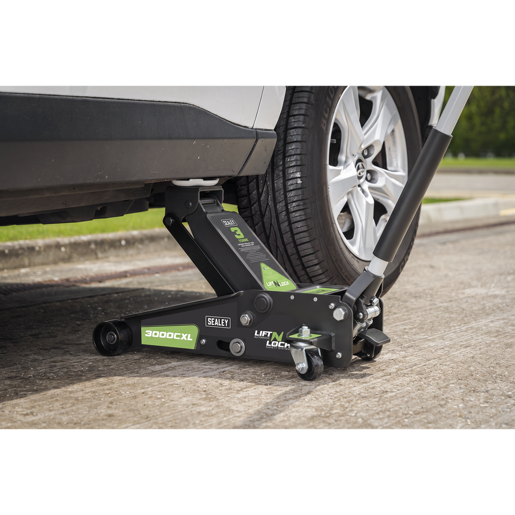 Locking Trolley Jack with Rocket Lift 3 Tonne 3000CXL