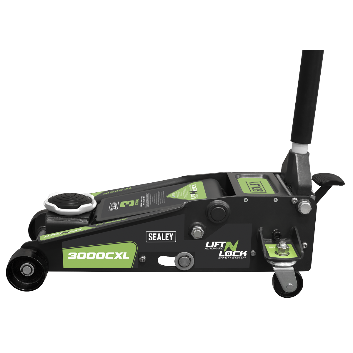 Locking Trolley Jack with Rocket Lift 3 Tonne 3000CXL