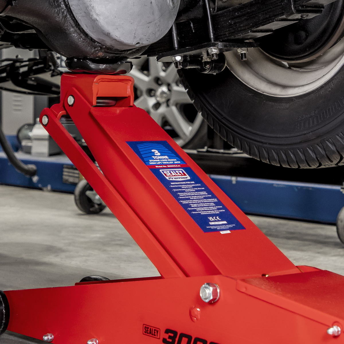 Long Reach High Lift Trolley Jack 3 Tonne 3000HLC