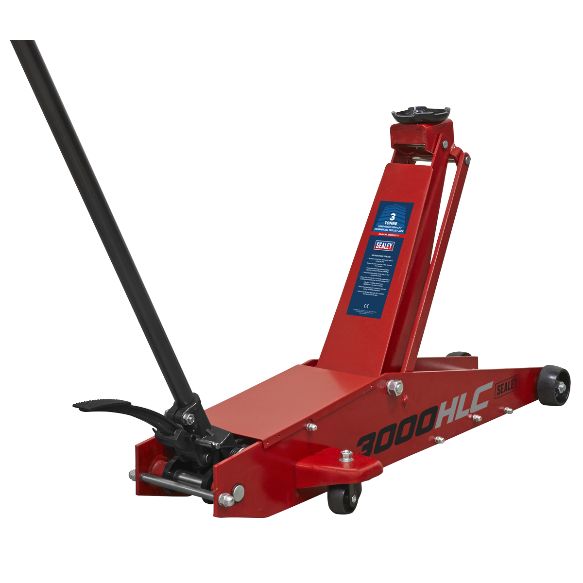 Long Reach High Lift Trolley Jack 3 Tonne 3000HLC