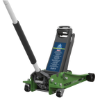 Low Profile Trolley Jack with Rocket Lift 3 Tonne - Green 3000LEHV