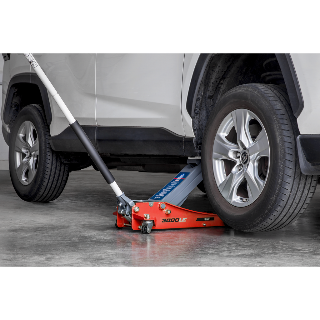 Low Profile Trolley Jack with Rocket Lift 3 Tonne - Red 3000LE