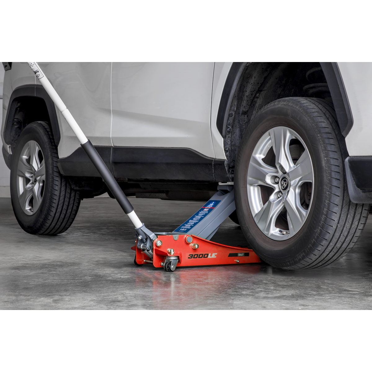 Low Profile Trolley Jack with Rocket Lift 3 Tonne - Red 3000LE