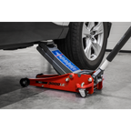 Low Profile Trolley Jack with Rocket Lift 3 Tonne - Red 3000LE