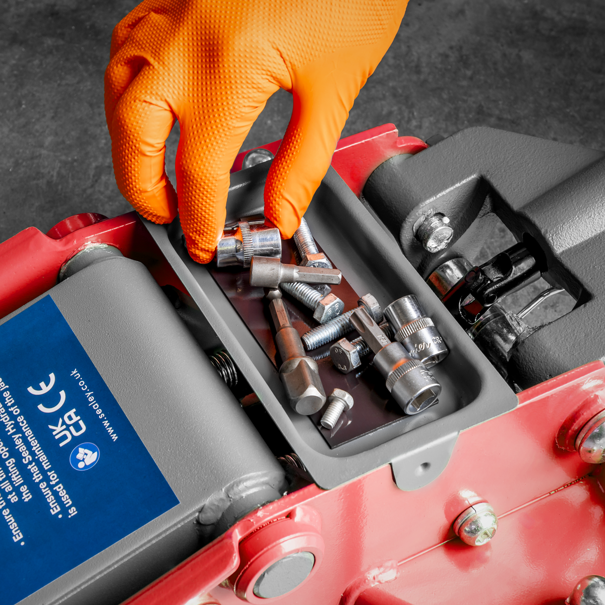 Low Profile Trolley Jack with Rocket Lift 3 Tonne - Red 3000LE