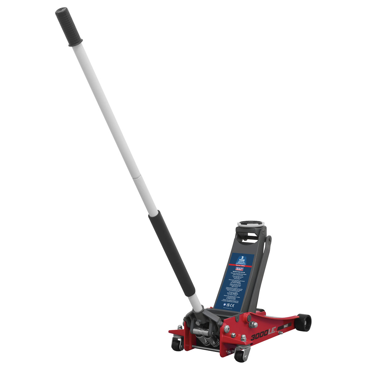 Low Profile Trolley Jack with Rocket Lift 3 Tonne - Red 3000LE