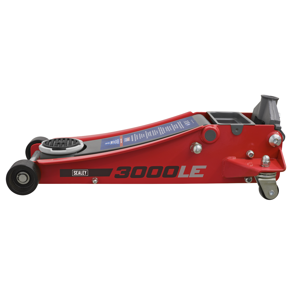 Low Profile Trolley Jack with Rocket Lift 3 Tonne - Red 3000LE