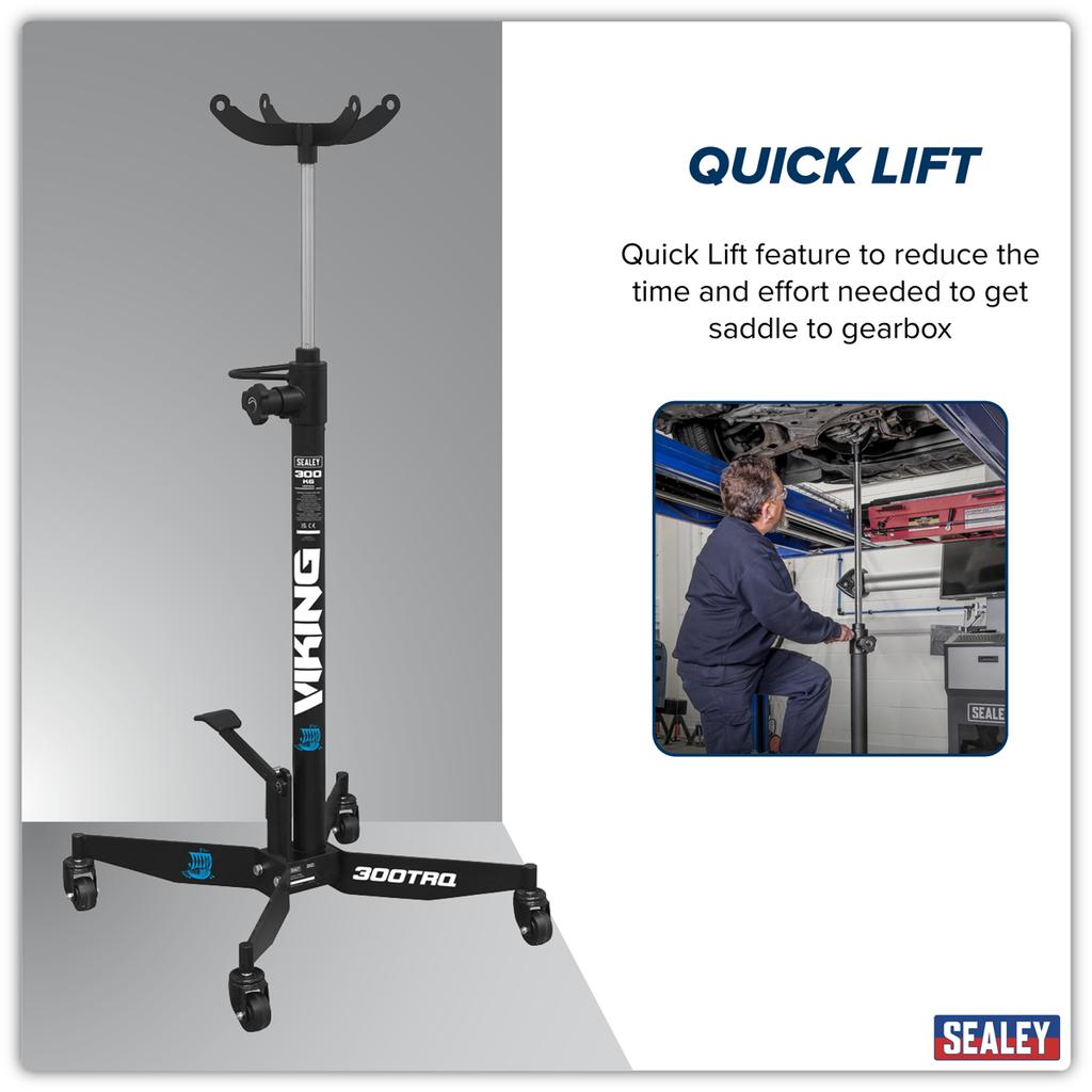 Vertical Quick Lift Transmission Jack 300kg 300TRQ