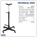 Vertical Quick Lift Transmission Jack 300kg 300TRQ