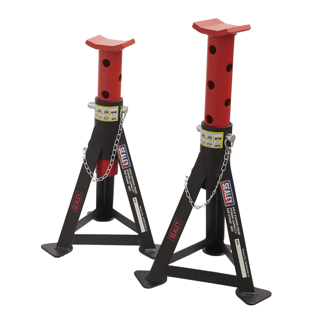 Standard Chassis Trolley Jack 3 Tonne with Axle Stands (Pair) 3 Tonne Capacity per Stand 3010CX