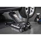 Low Profile Trolley Jack with Rocket Lift 3 Tonne - Black 3040AB