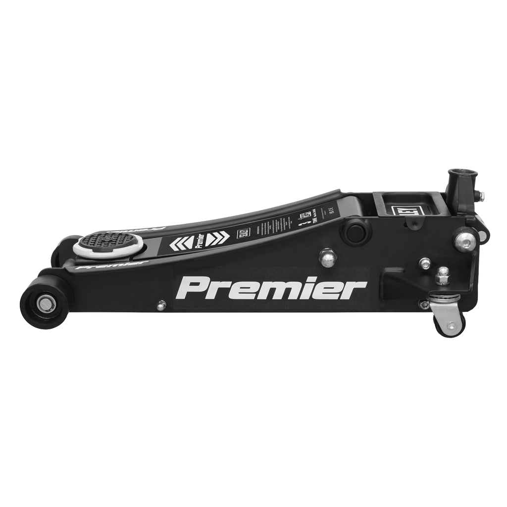 Low Profile Trolley Jack with Rocket Lift 3 Tonne - Black 3040AB