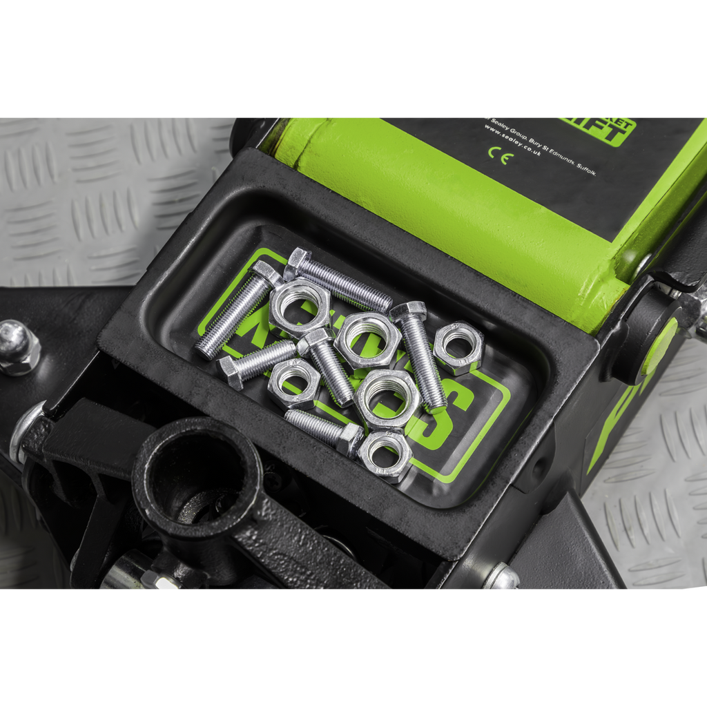 Low Profile Trolley Jack with Rocket Lift 3 Tonne - Green 3040AG