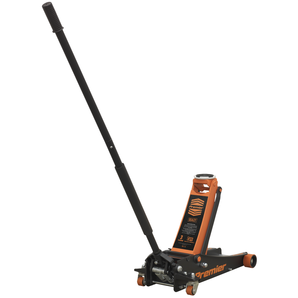 Low Profile Trolley Jack with Rocket Lift 3 Tonne - Orange 3040AO