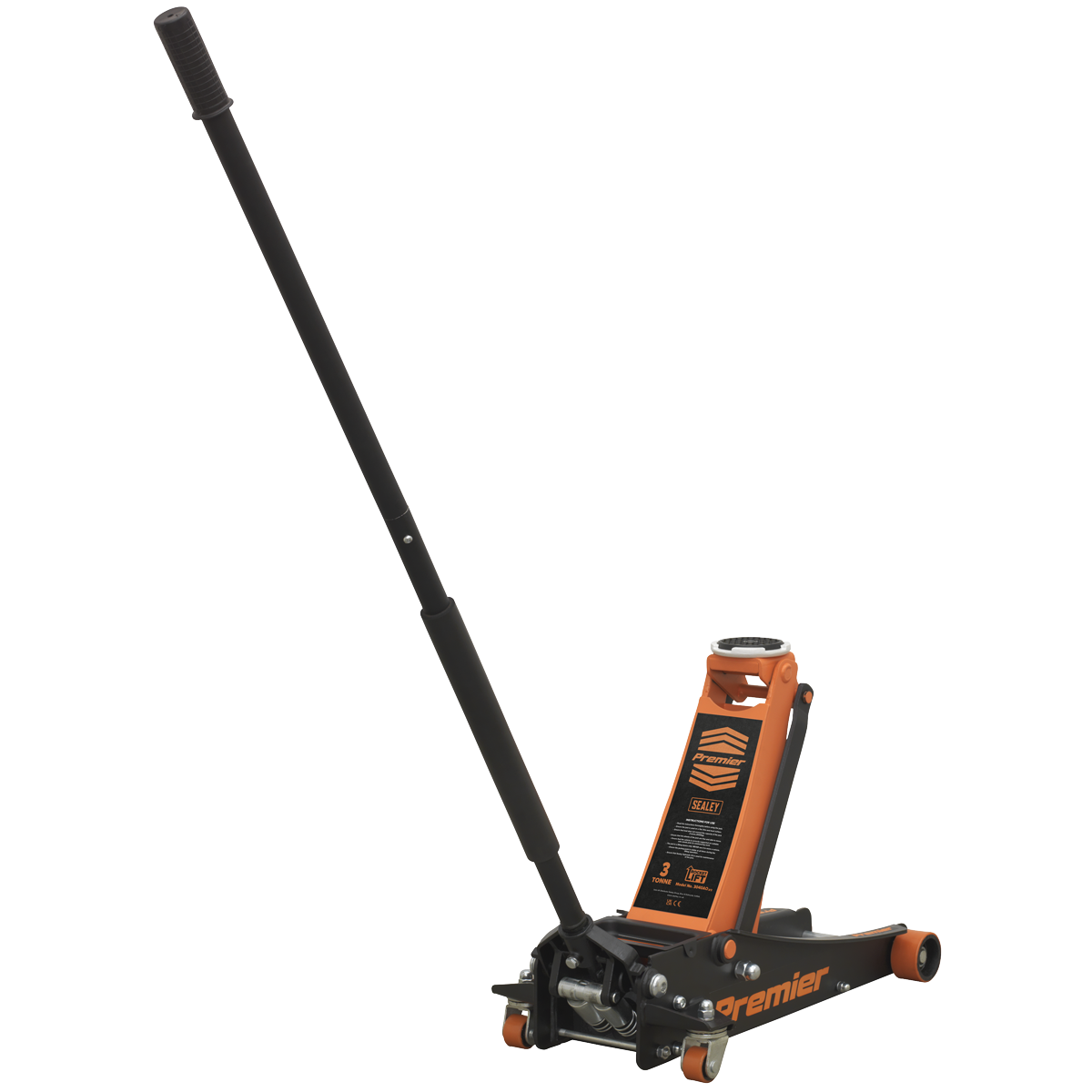 Low Profile Trolley Jack with Rocket Lift 3 Tonne - Orange 3040AO
