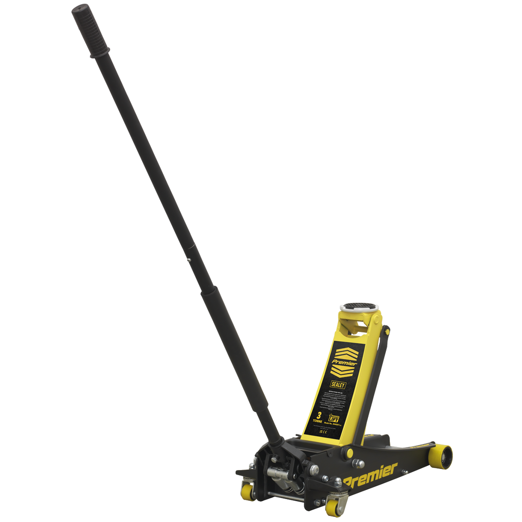 Low Profile Trolley Jack with Rocket Lift 3 Tonne - Yellow 3040AY