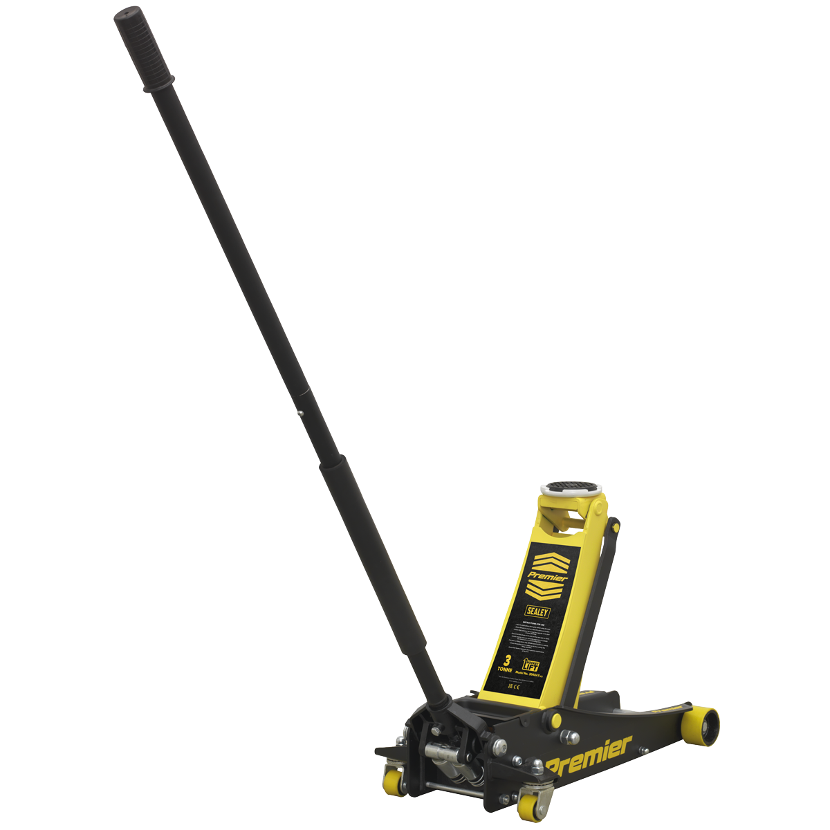Low Profile Trolley Jack with Rocket Lift 3 Tonne - Yellow 3040AY