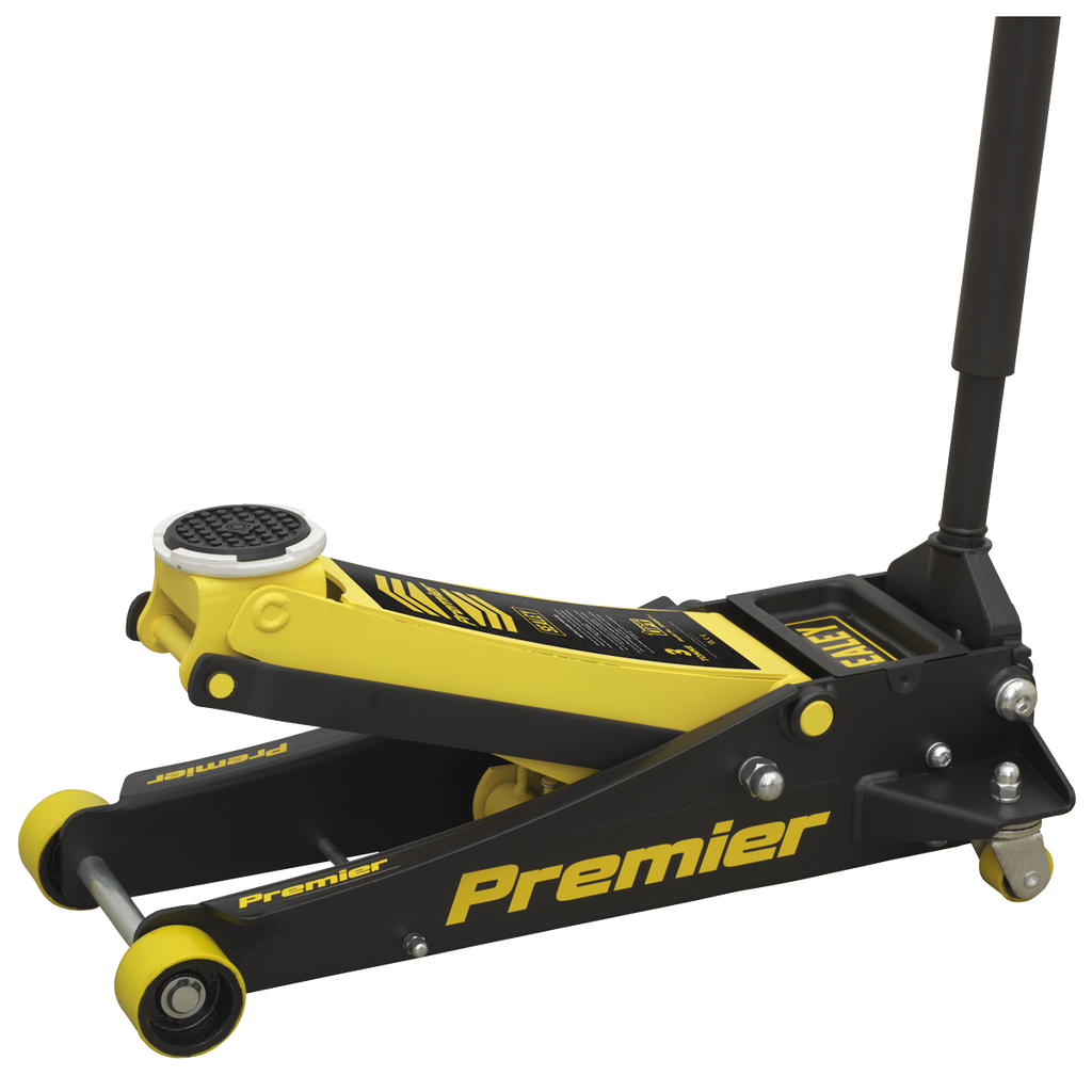 Low Profile Trolley Jack with Rocket Lift 3 Tonne - Yellow 3040AY