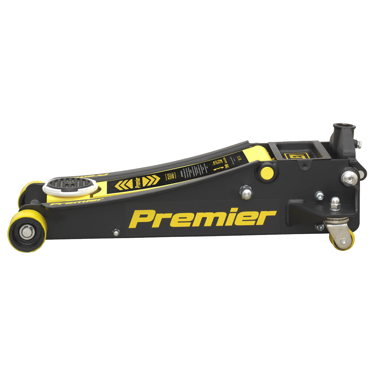 Low Profile Trolley Jack with Rocket Lift 3 Tonne - Yellow 3040AY