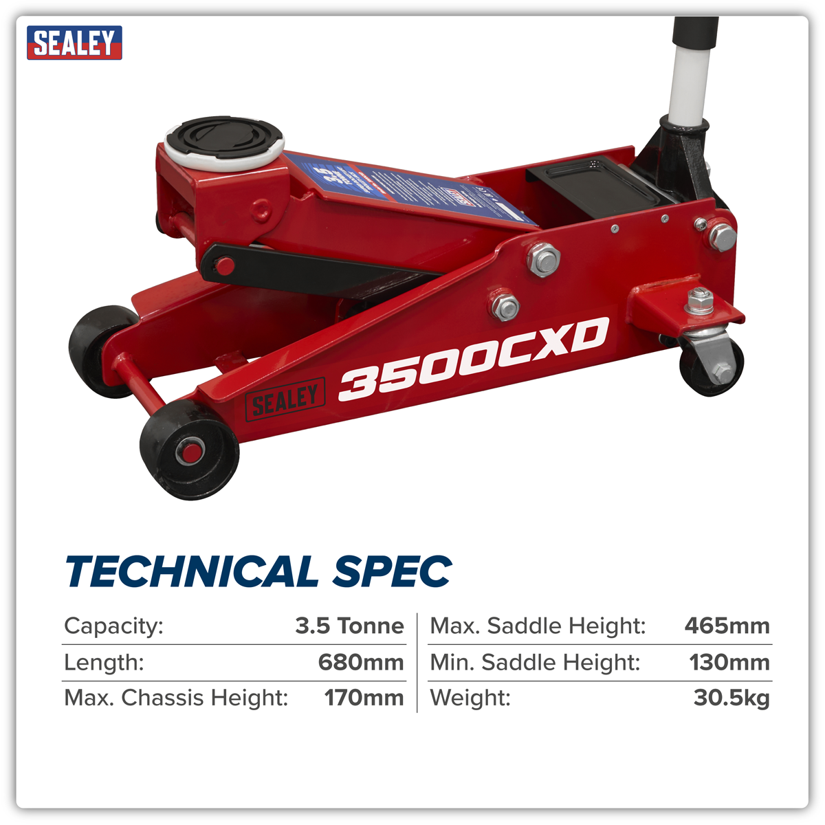 Trolley Jack with Super Rocket Lift 3.5 Tonne 3500CXD