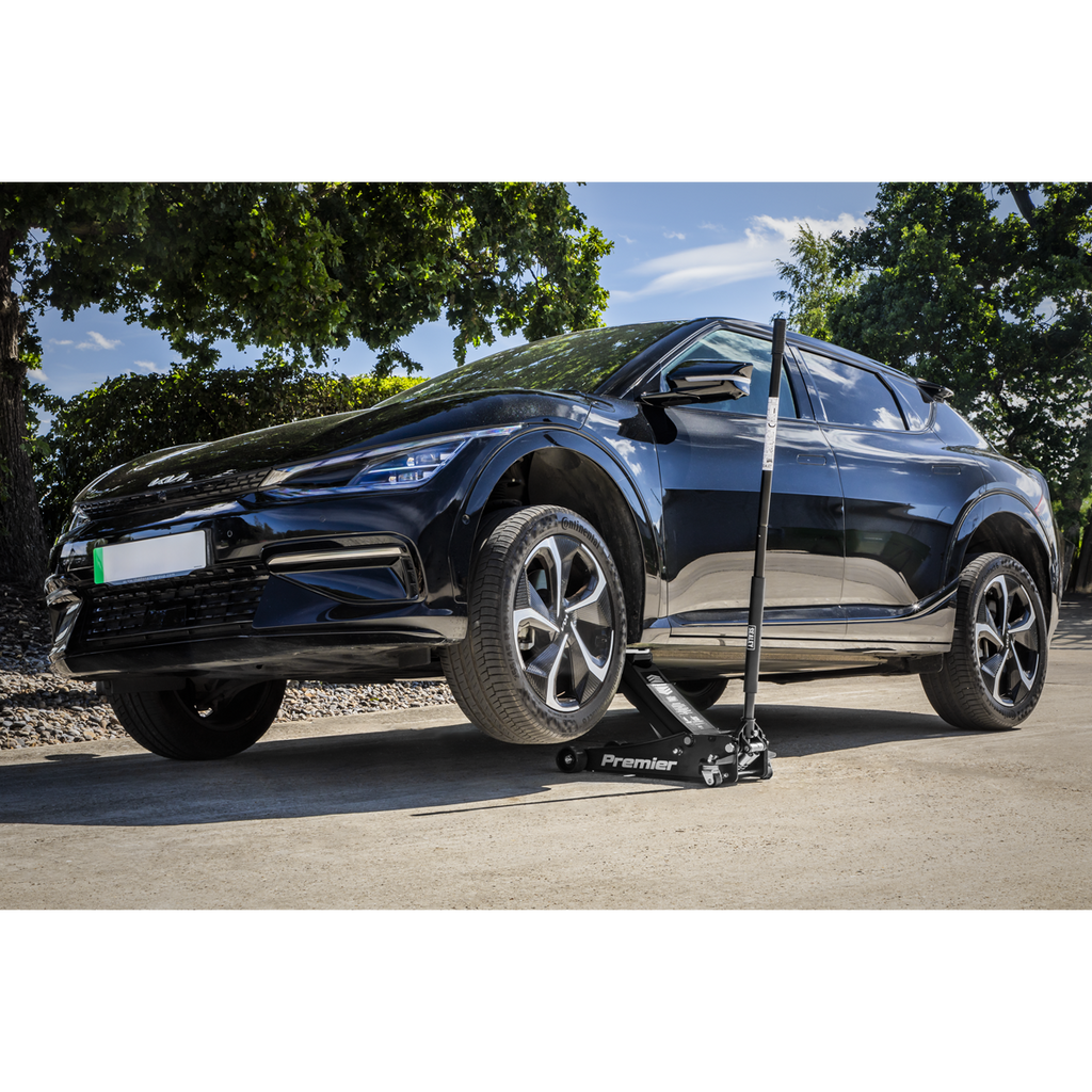 Low Profile Trolley Jack with Rocket Lift 4 Tonne - Black 4040AB