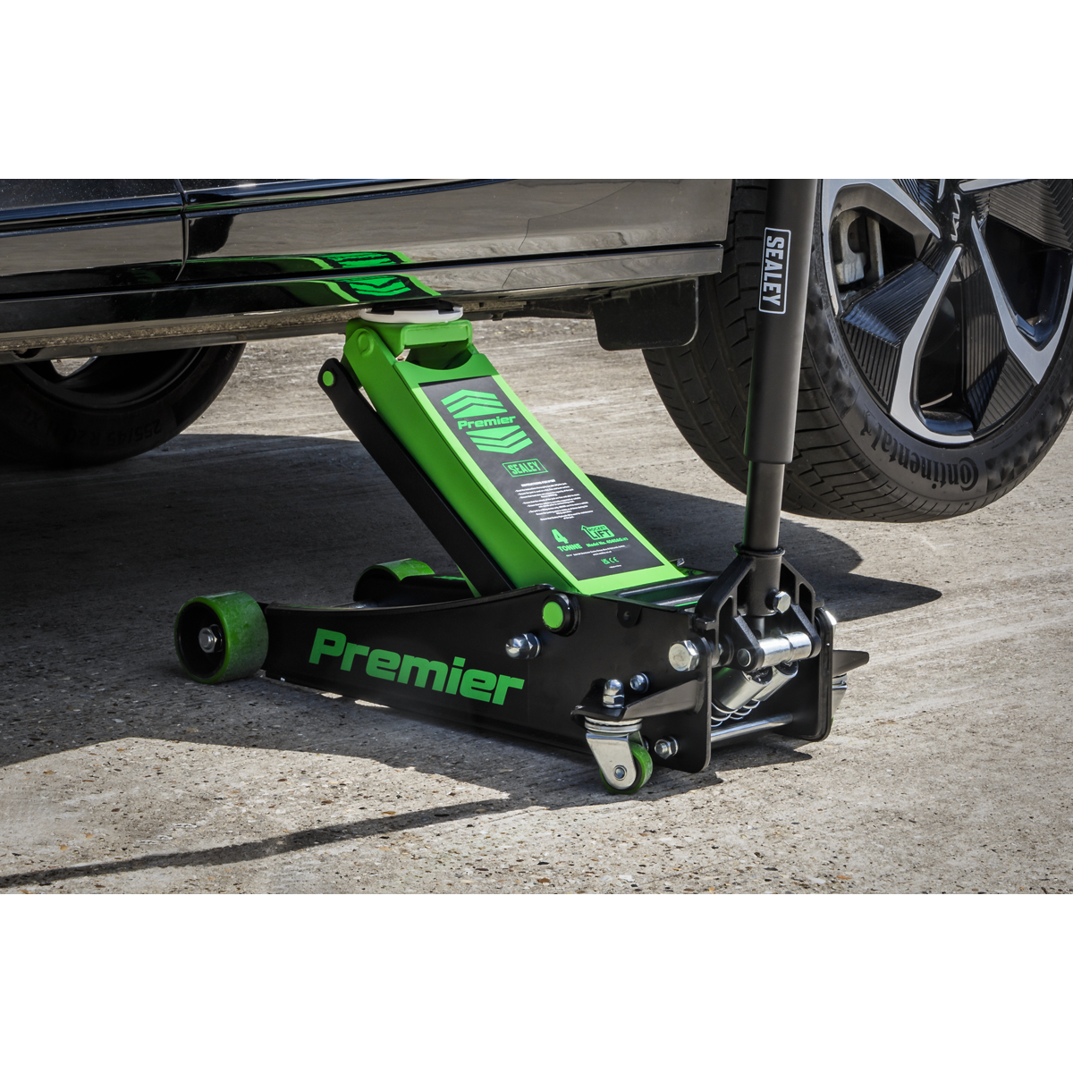 Low Profile Trolley Jack with Rocket Lift 4 Tonne - Green 4040AG