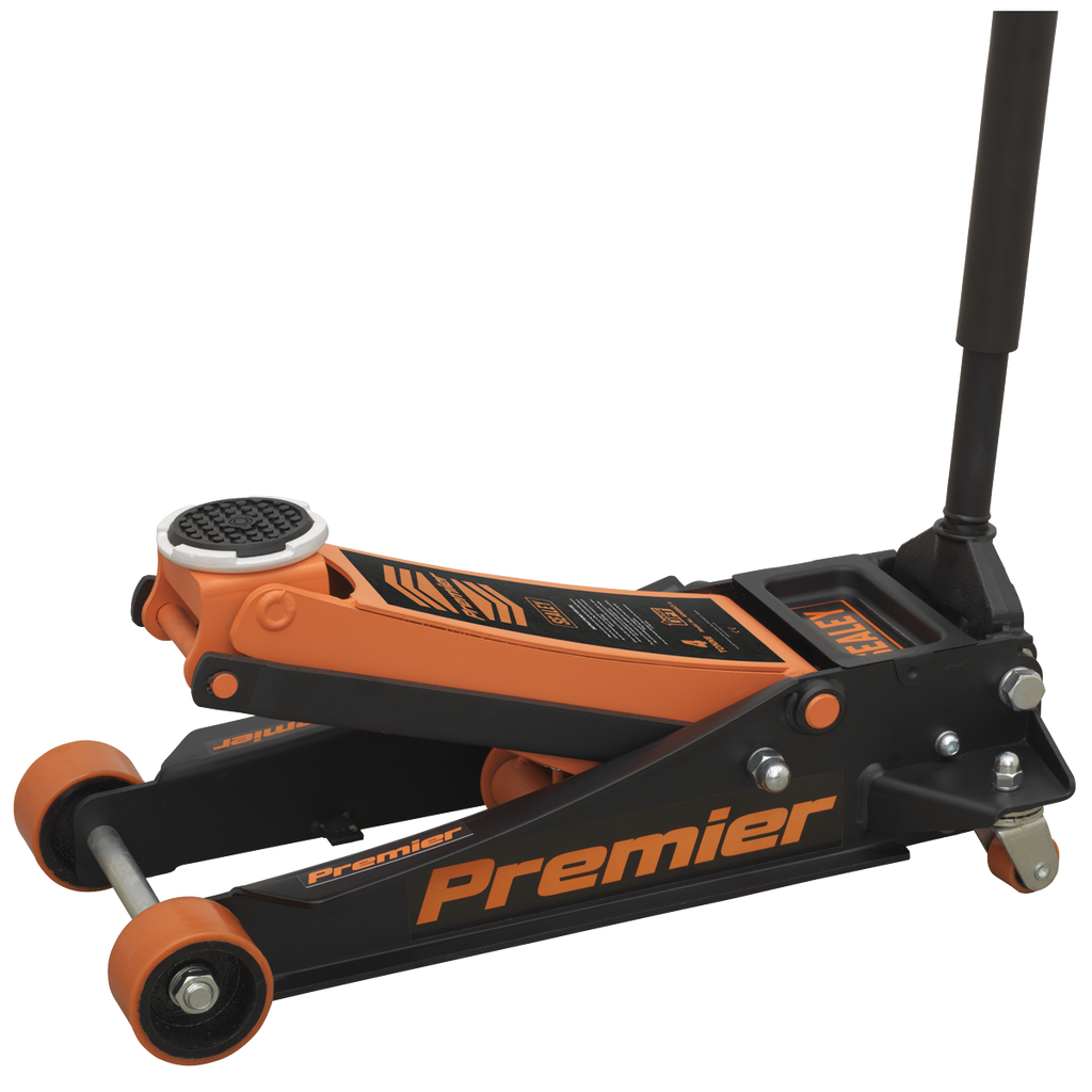 Low Profile Trolley Jack with Rocket Lift 4 Tonne - Orange 4040AO