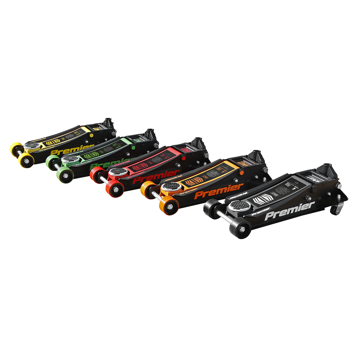 Low Profile Trolley Jack with Rocket Lift 4 Tonne - Yellow 4040AY