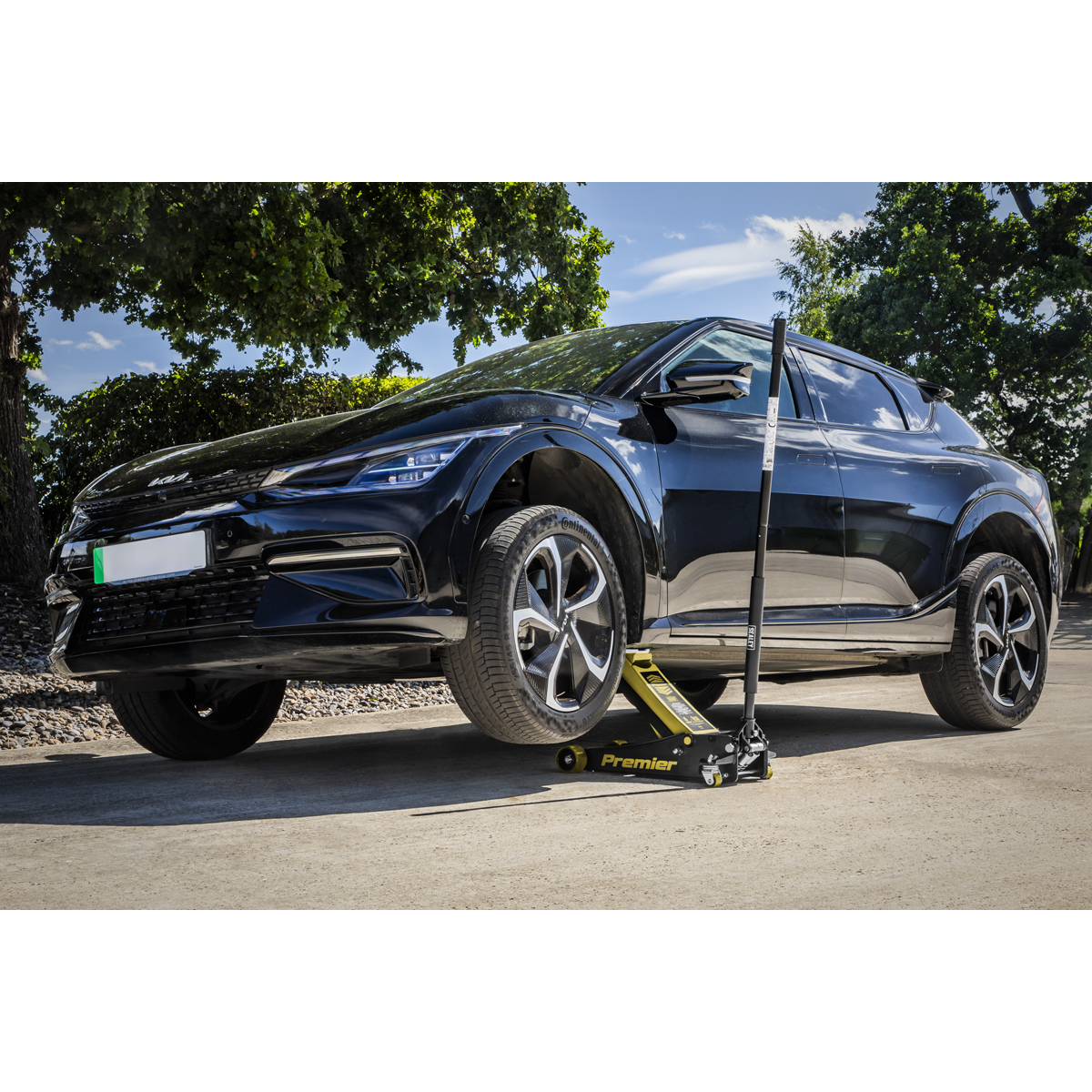 Low Profile Trolley Jack with Rocket Lift 4 Tonne - Yellow 4040AY