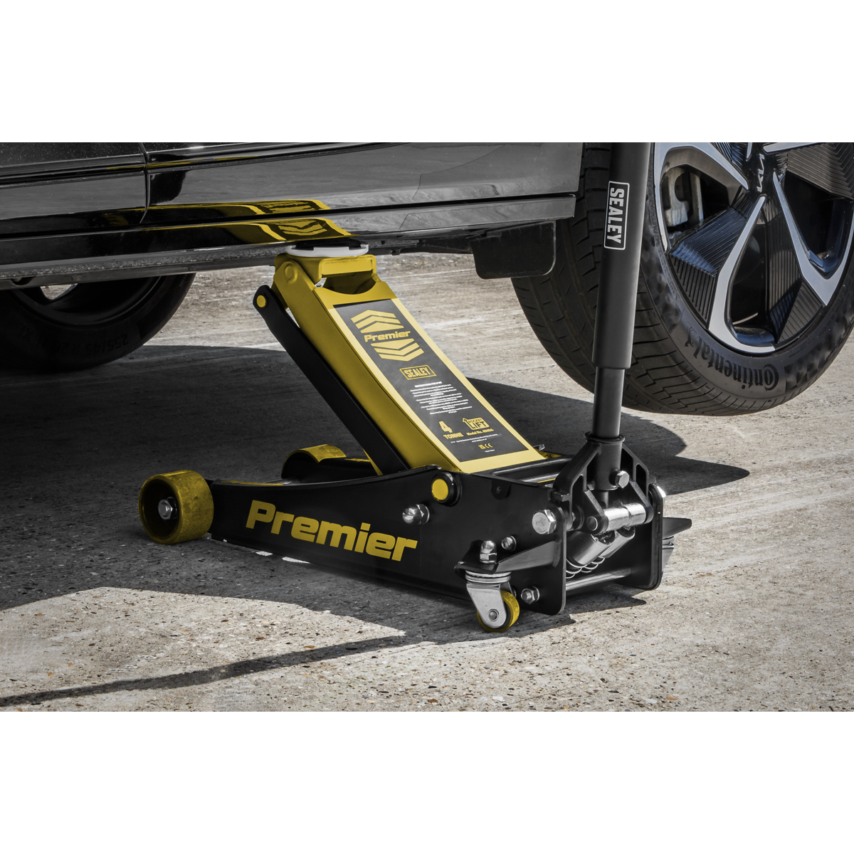 Low Profile Trolley Jack with Rocket Lift 4 Tonne - Yellow 4040AY