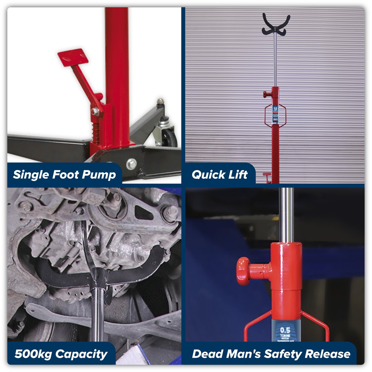 Vertical Transmission Jack 500kg 500ETJ