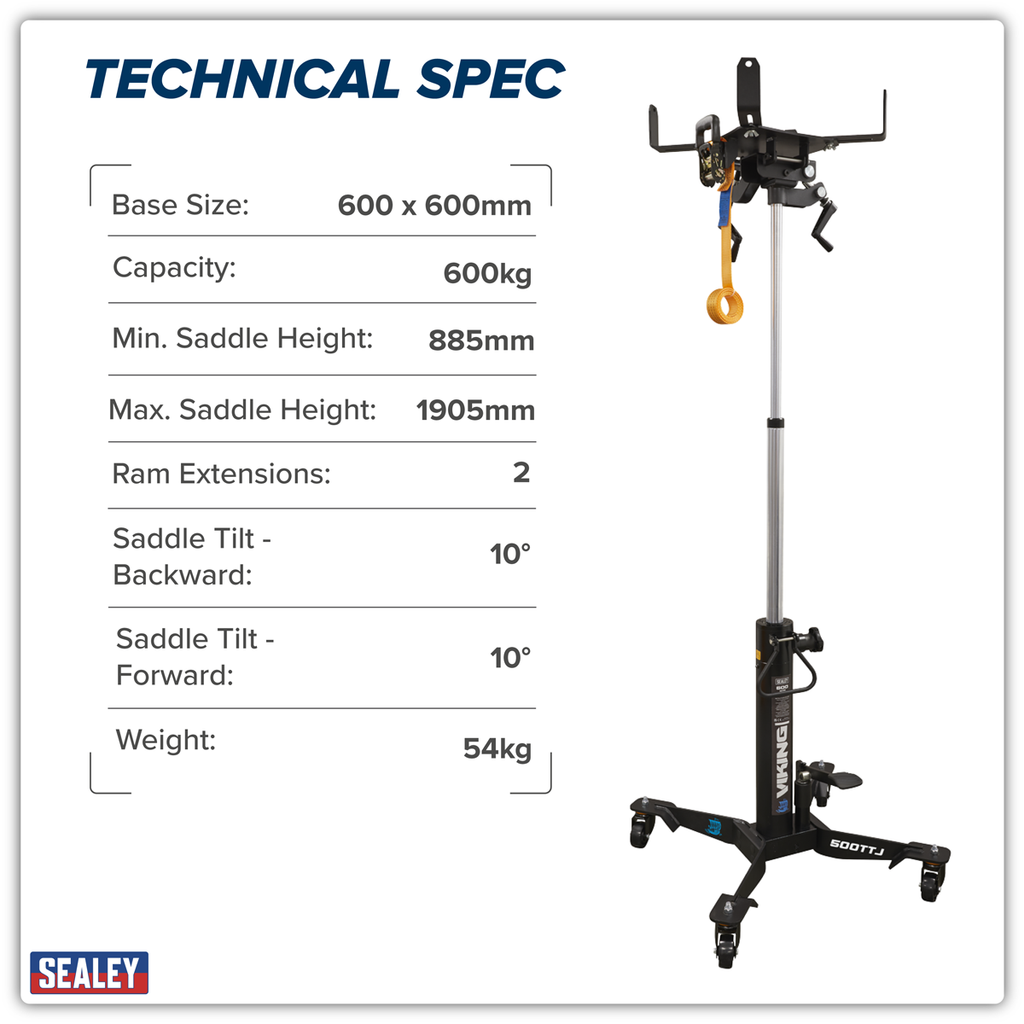 Viking Telescopic Vertical Transmission Jack 600kg 500TTJ