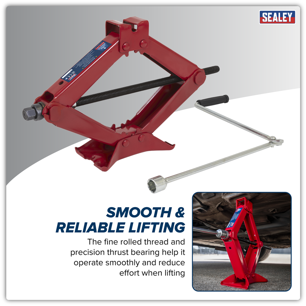 Heavy-Duty Scissor Jack 1 Tonne 57M