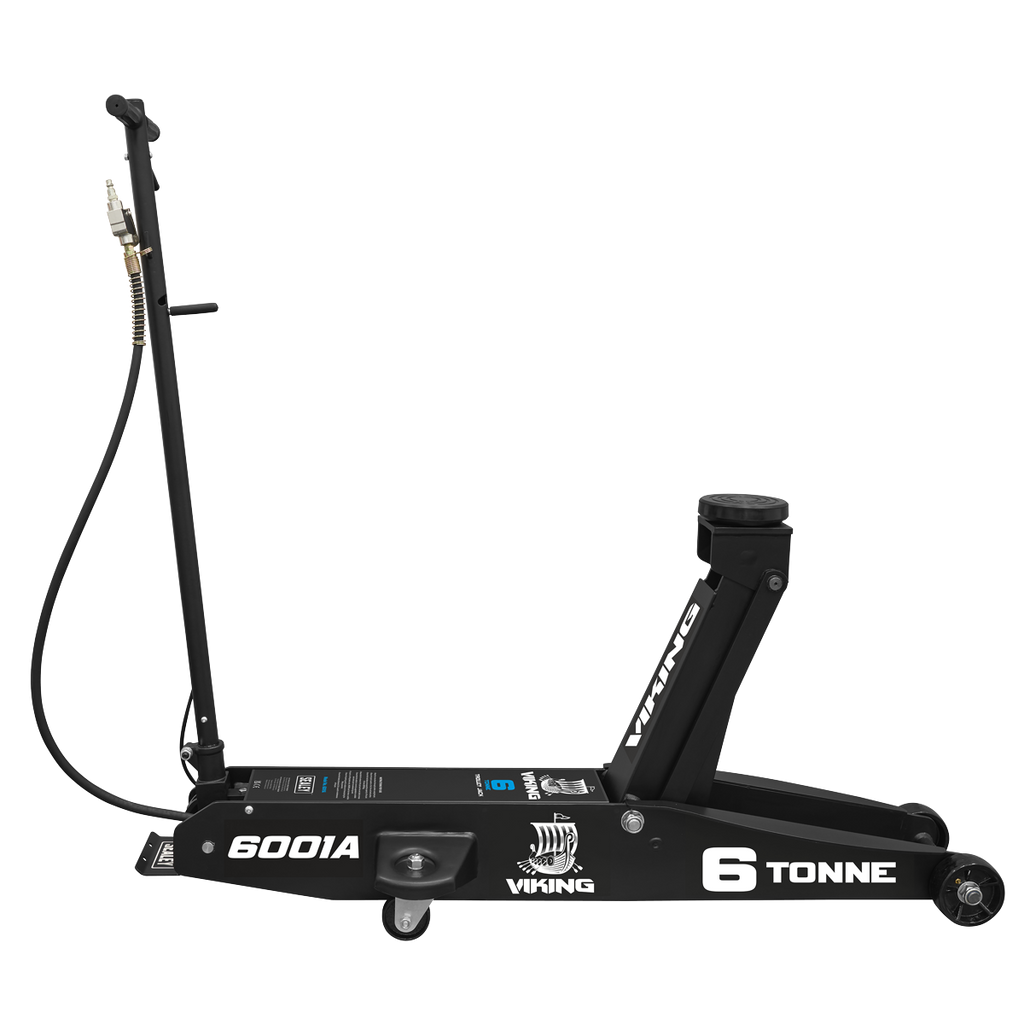 Professional Long Reach Air/Manual Operation Trolley Jack with Rocket Lift 6 Tonne 6001A