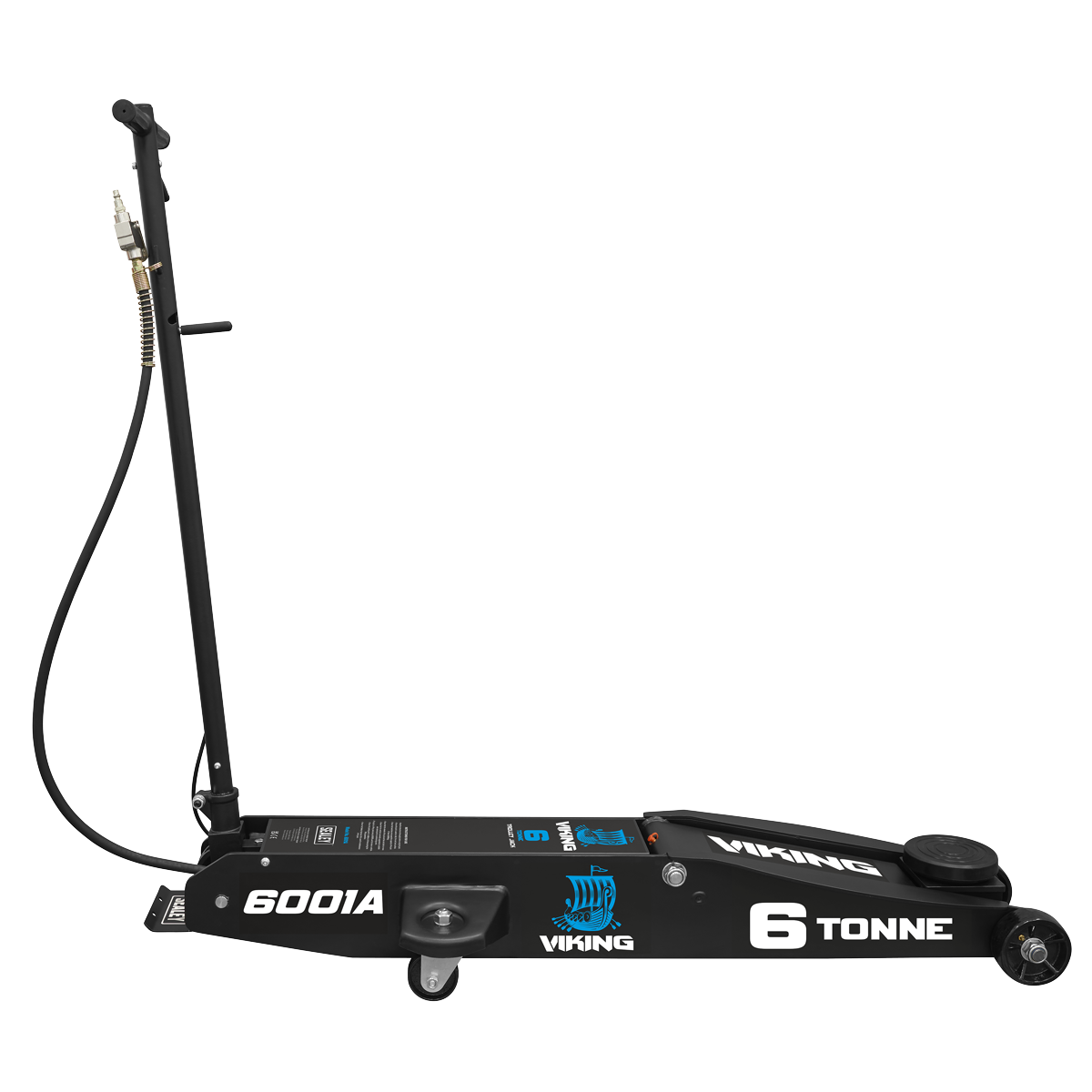 Professional Long Reach Air/Manual Operation Trolley Jack with Rocket Lift 6 Tonne 6001A