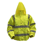 Hi-Vis Yellow Jacket with Quilted Lining, Elasticated Waist & Cuffs - X-Large 802XL