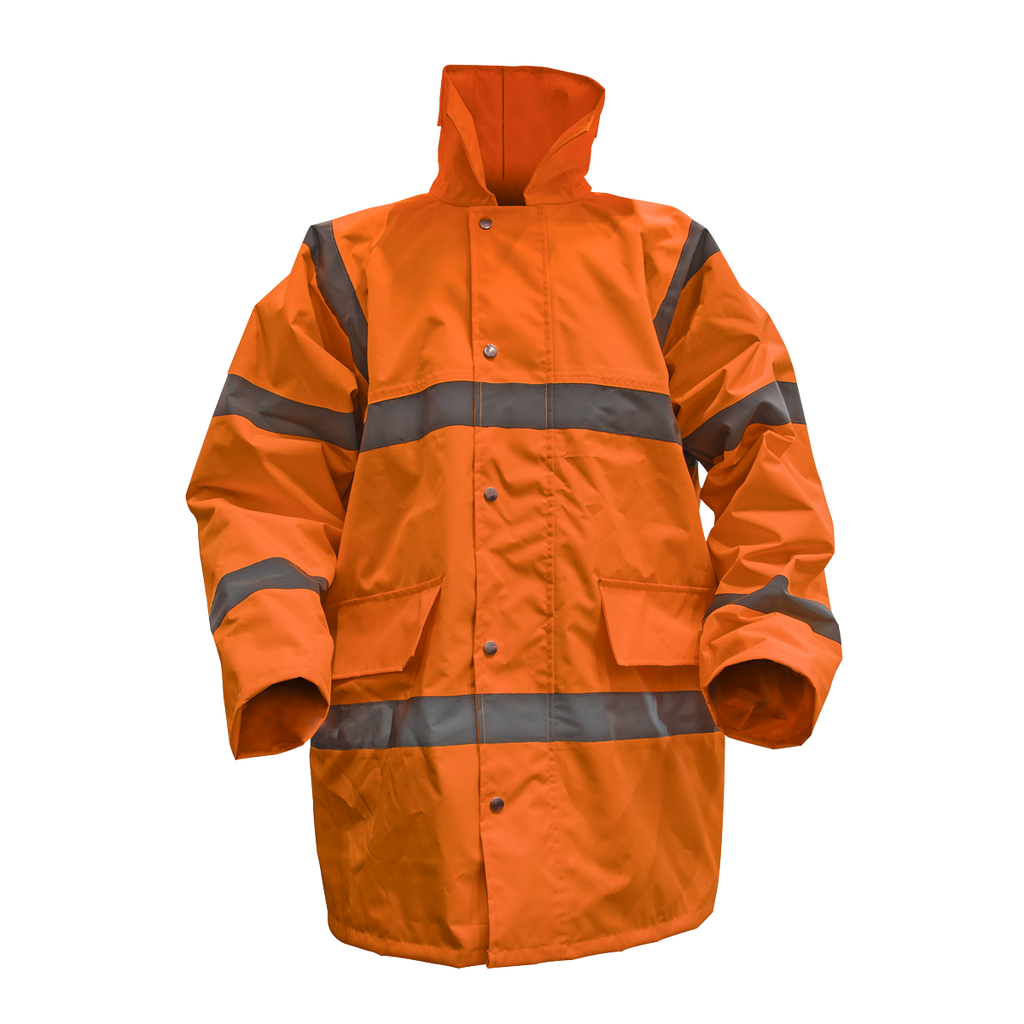 Hi-Vis Orange Jacket with Quilted Lining - Large 806LO
