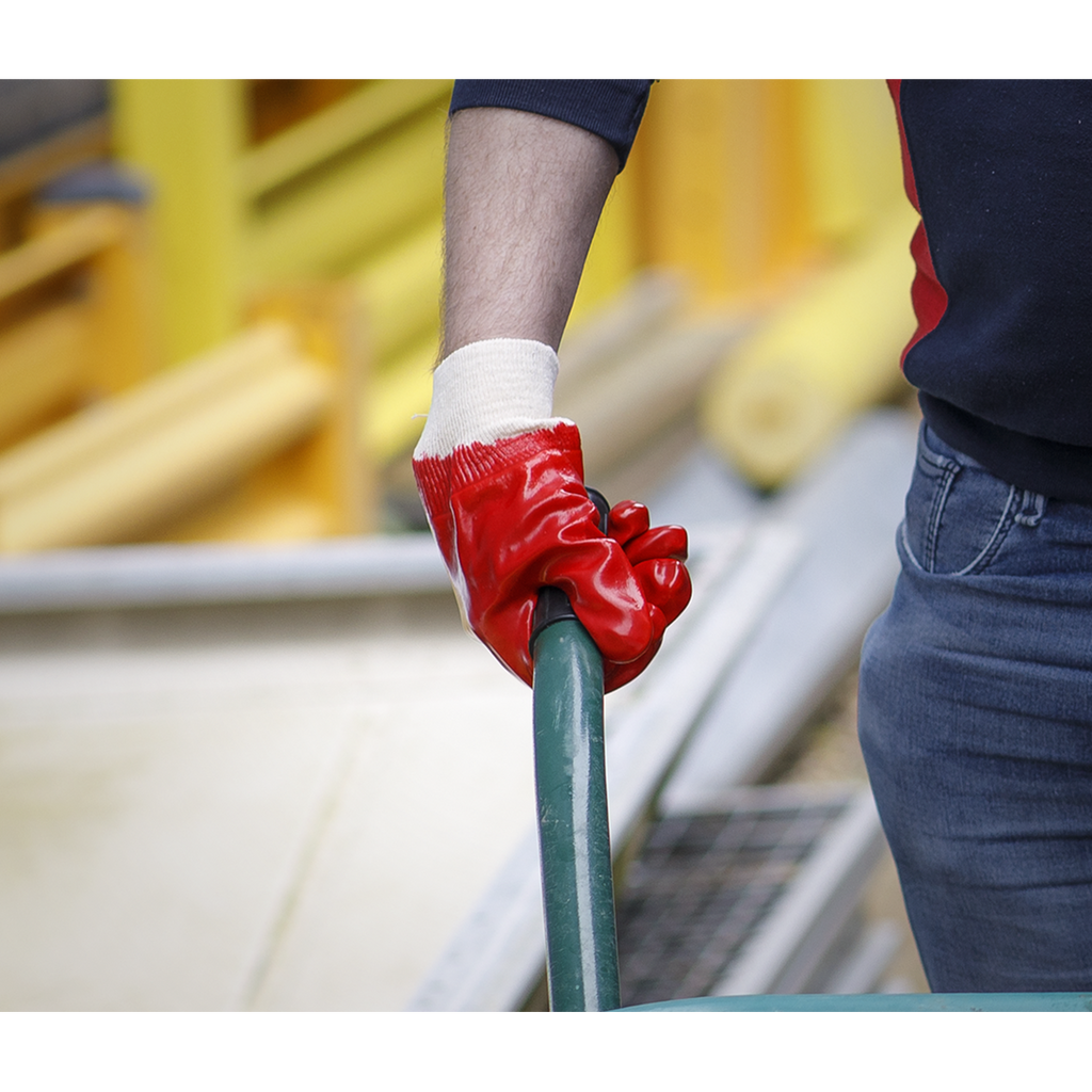 PVC Knit Wrist Gloves, X-Large - Pack of 12 Pairs 9106XL/12