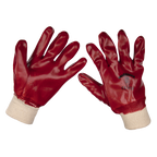 PVC Knit Wrist Gloves, X-Large - Pair 9106XL